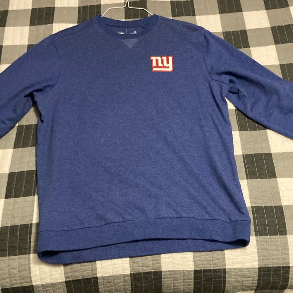 New York giants blue sweater shirt men’s Medium